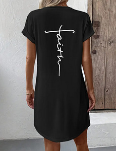 Faith kirjaga mönus kleit, suurus XL -XXL, Uus