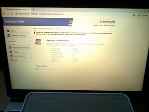 Роутер Томсон TG784 (9 фото из 9)