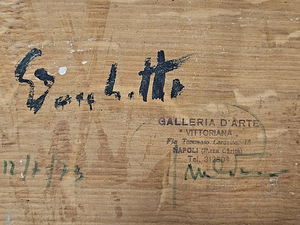 Õlimaal signeeritud G. Bocchetti (1888-1990) Itaalia (8 foto / 8)