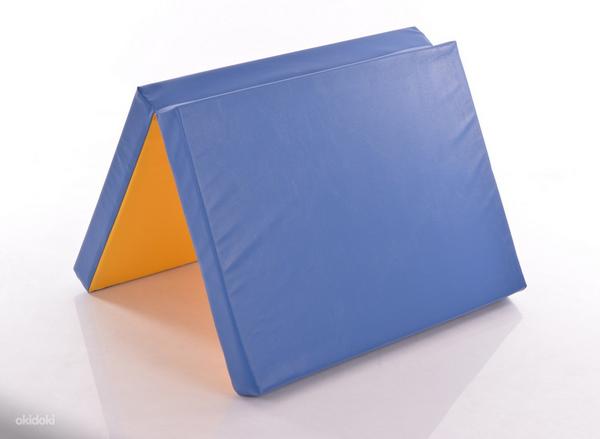 Leather safety mat 80x120cm blue-yellow (foto #1)