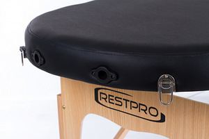 Массажный стол (кушетка) RESTPRO® Classic Oval 2 Black (чёрн (6 фото из 10)