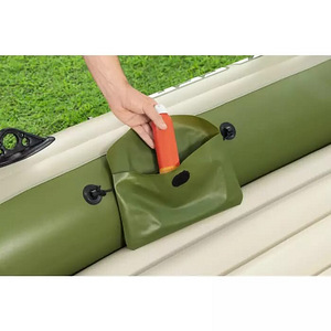 Надувная четырехместная лодка Bestway Voyager X4 Raft, 350х1 (7 фото из 10)