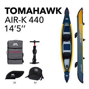 Двухместный надувной каяк Aqua Marina Tomahawk 440x78 (1 фото из 10)
