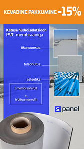 Katuse vett hülgav PVC membraan (1 foto / 1)