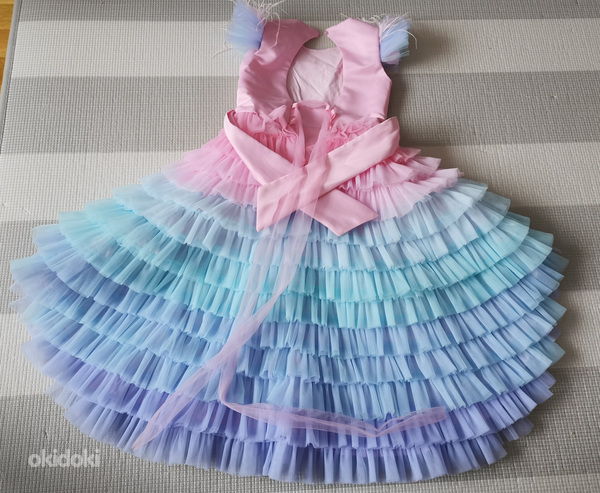 Очень красивое пышное праздничное платье для девочки, 116-12 (фото #1)