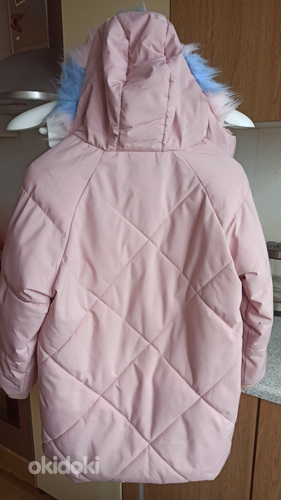 Стеганое пальто с капюшоном, 134 тёплую зиму, холодную осень (фото #6)
