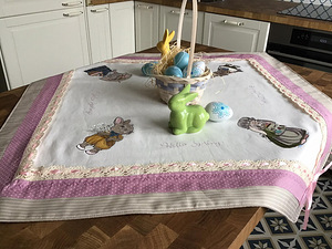 Lihavõttepühade laudlina tikandiga (7 foto / 8)