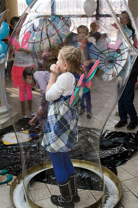 Шоу мыльных пузырей на детский праздник