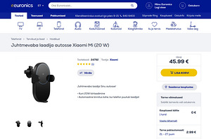 Беспроводное зарядное устройство/держатель для автомобиля Xiaomi