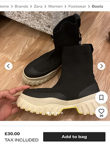Sokk-saapad riidest mustad paksu kummitallaga (10 foto / 10)