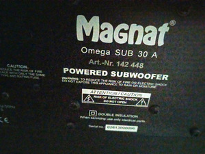 Kõlarid Resiiver subwoofer (5 foto / 5)