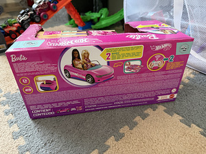 HOT WHEELS BARBIE kaugjuhtimispuldiga kabriolett auto +nukk (5 foto / 8)