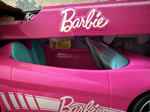 HOT WHEELS BARBIE kaugjuhtimispuldiga kabriolett auto +nukk (7 foto / 8)