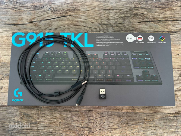 Logitech G915 TKL Clicky Gaming Keyboard, Nordic Layout (foto #3)