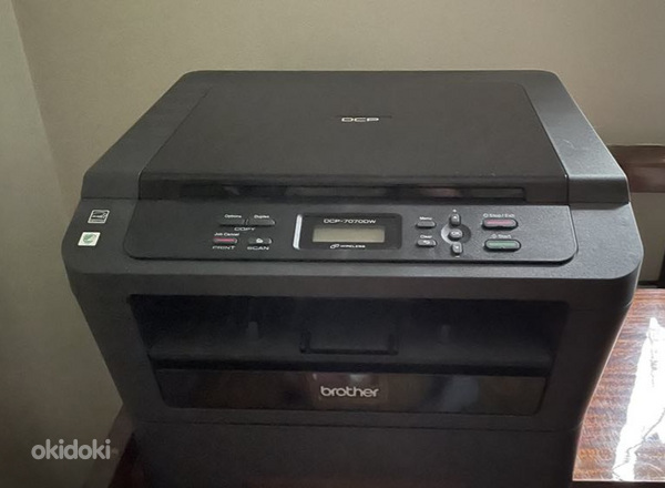 Черно-белый лазерный принтер Brother сканер (фото #1)