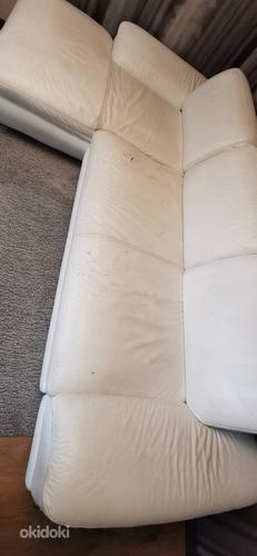 Кожаный угловой диван (фото #3)