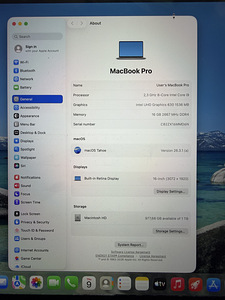 Macbook Pro 16’’ i9 16GB 1TB (5 foto / 6)