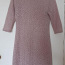 Розовое кружевное трикотажное платье (фото #2)