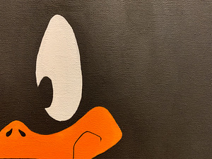 Akrüülmaal "Daffy Duck" 40x40 (3 foto / 3)
