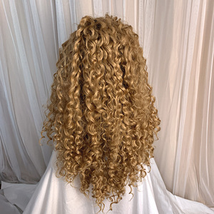 NAGU UUS! Parukas "Curly Golden Blonde" Lace Front 60cm (4 foto / 4)