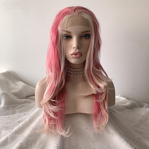 Parukas "Pink/Blonde" Lace Front 65cm (1 foto / 5)