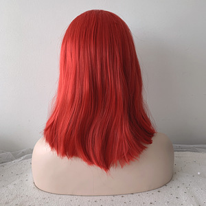 UUS! Parukas lace front punane "Red" 40cm (4 foto / 5)