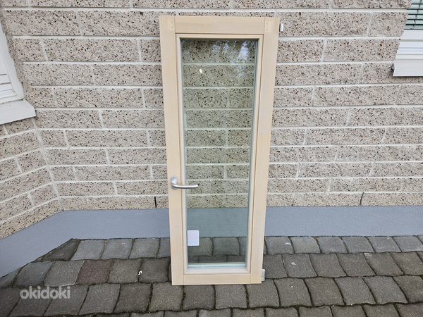 Müüa 1-väljaline puidust aken (Haapsalu Uksetehase toodang). (foto #1)
