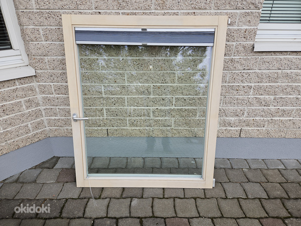 Müüa 1-väljaline puidust aken (Haapsalu Uksetehase toodang). (foto #1)