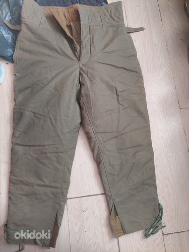 Винтажная военная ватные штаны (фото #3)