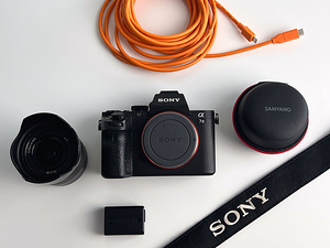 Kaamera Sony a7 ii + 2 objektiivi ja Tether-kaabel (5 foto / 10)