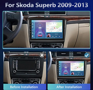 Autoraadio Podofo Skoda Superb 2009-2013 jaoks (2 foto / 3)