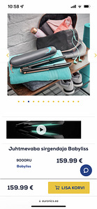 Juhtmevaba sirgendaja Babyliss (1 foto / 2)