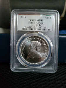 Hiina panda ja Krugerrand MS69 hõbemünt (4 foto / 6)