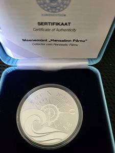 3x Eesti Pank hõbemünt panga säilivuses (5 foto / 6)
