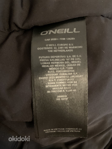 ONeill мужская зимняя куртка серого цвета, размер L (фото #5)