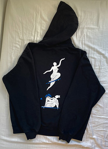 Polar Skate Co. black hoodie with print, L size (2 foto / 2)