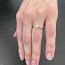 Кольцо белого золота с бриллиантом 18 размер (фото #2)