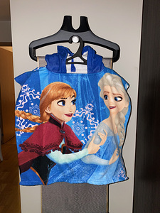 Детское пляжное полотенце с капюшоном Frozen