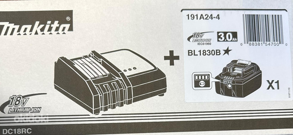 Makita аккумулятор 18V 3Ah аккумулятор + быстрое зарядное ус