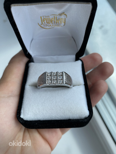 Мужское золотое кольцо с бриллиантами (фото #2)