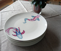 6 фарфоровых тарелок Zara home 26,5cm