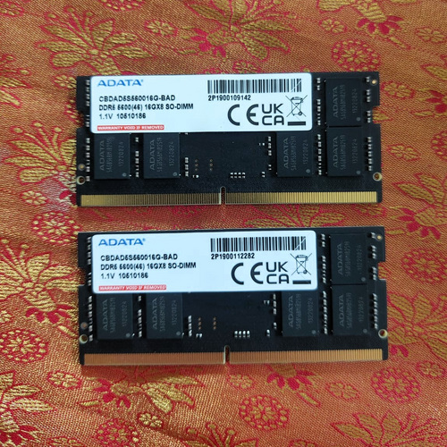 Adata 32GB (2x16GB) 5600MHz DDR5 SO-DIMM RAM nagu uus