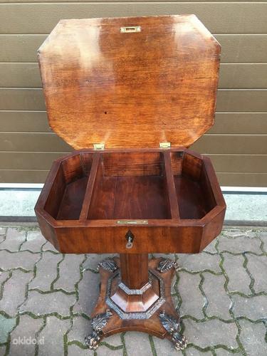Стол-шкатулка для швейных принадлежностей Biedermeier (фото #2)