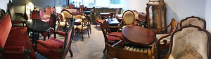 Õmblustarvikute laud-laegas Biedermeier (3 foto / 4)