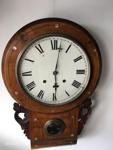 Старые шведские настенные часы (фото #4)