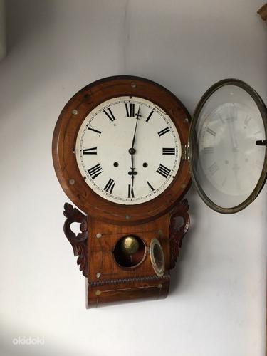 Старые шведские настенные часы (фото #6)