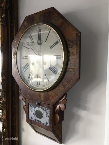 Старые американские настенные часы (фото #2)