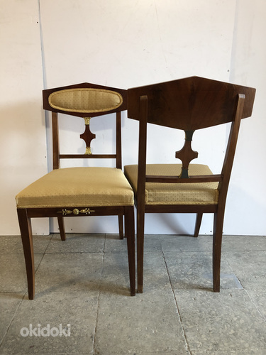 2 золотых стула в стиле ампир (фото #4)