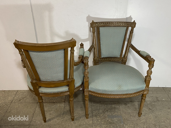 2 старинных кресла в стиле Кустави. (фото #5)