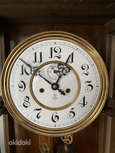 Большие настенные часы-бомба Густав Беккер (фото #7)